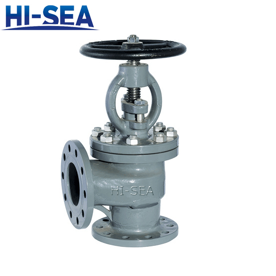Marine DIN Cast Steel Angle Globe Valve